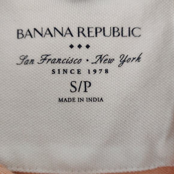 Banana Republic Orange Polo Shirt Mens Logo Mammoth Sz Small - Picture 3 of 16